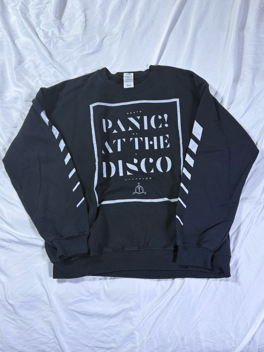 Panic! At The Disco Black Graphic Crewneck Sweatshirt Death of a Bachelor Large